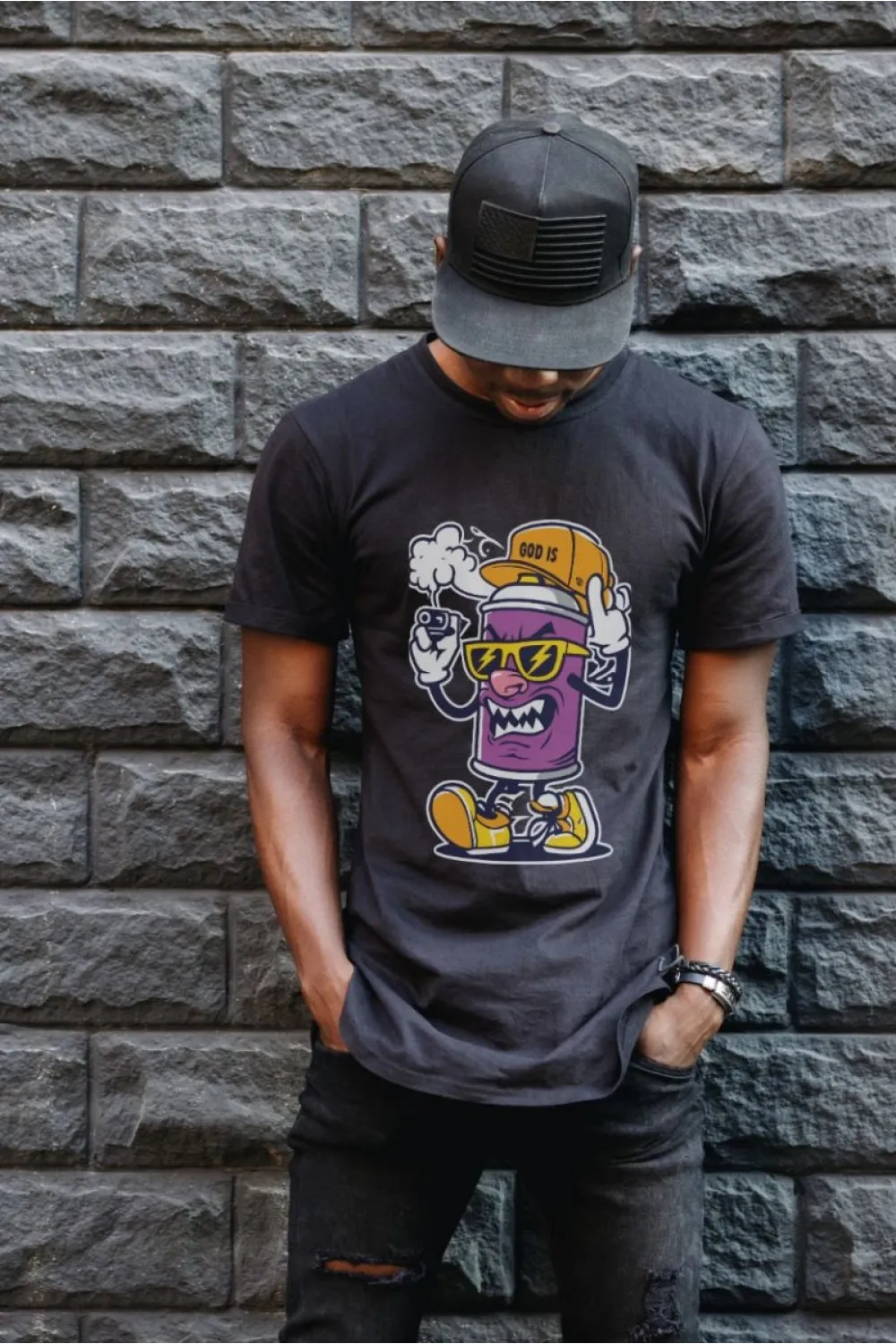 Unisex Oversize 24/1 Penye DTF Baskılı Tişört - DTF183
