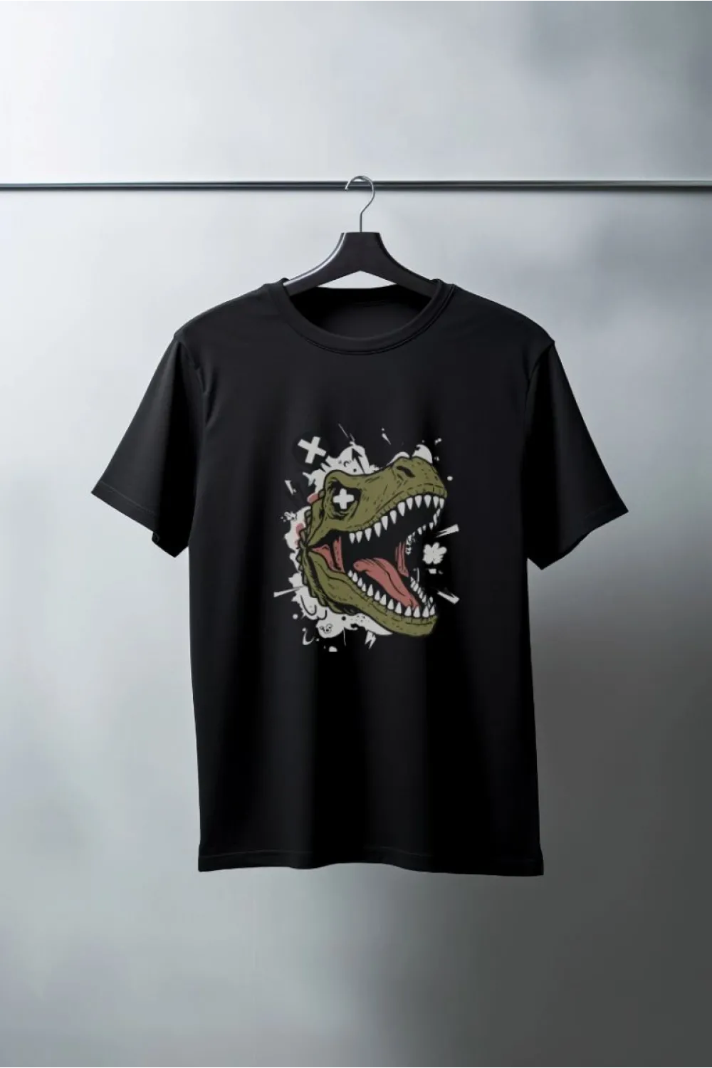 Unisex Oversize 24/1 Penye DTF Baskılı Tişört - DTF186