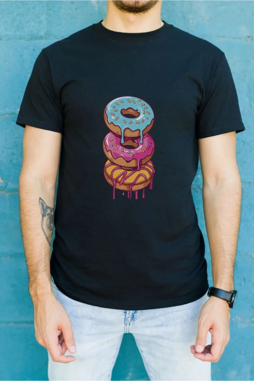 Unisex Oversize 24/1 Penye DTF Baskılı Tişört - DTF187