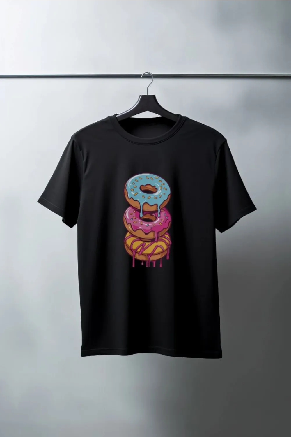 Unisex Oversize 24/1 Penye DTF Baskılı Tişört - DTF187