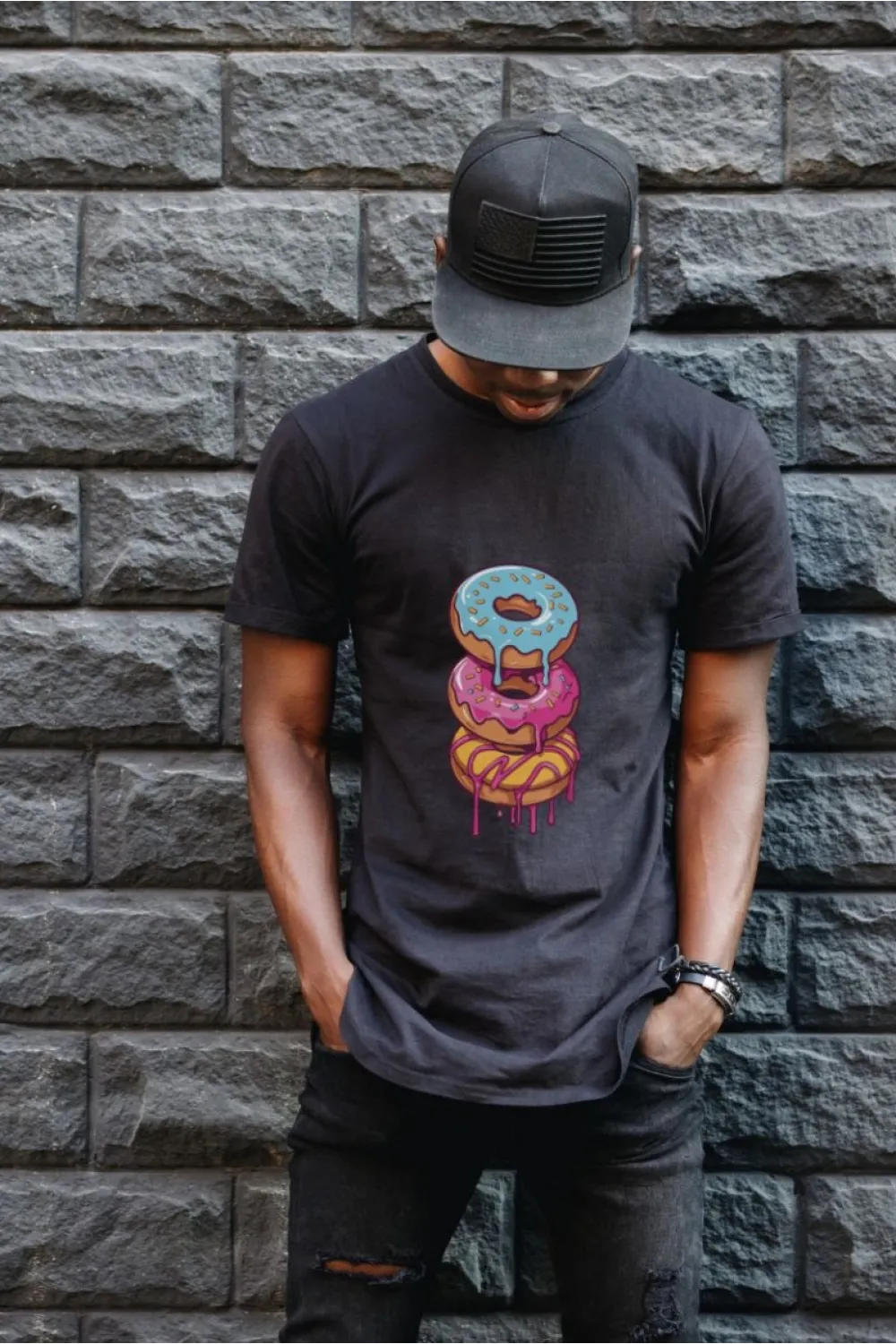 Unisex Oversize 24/1 Penye DTF Baskılı Tişört - DTF187
