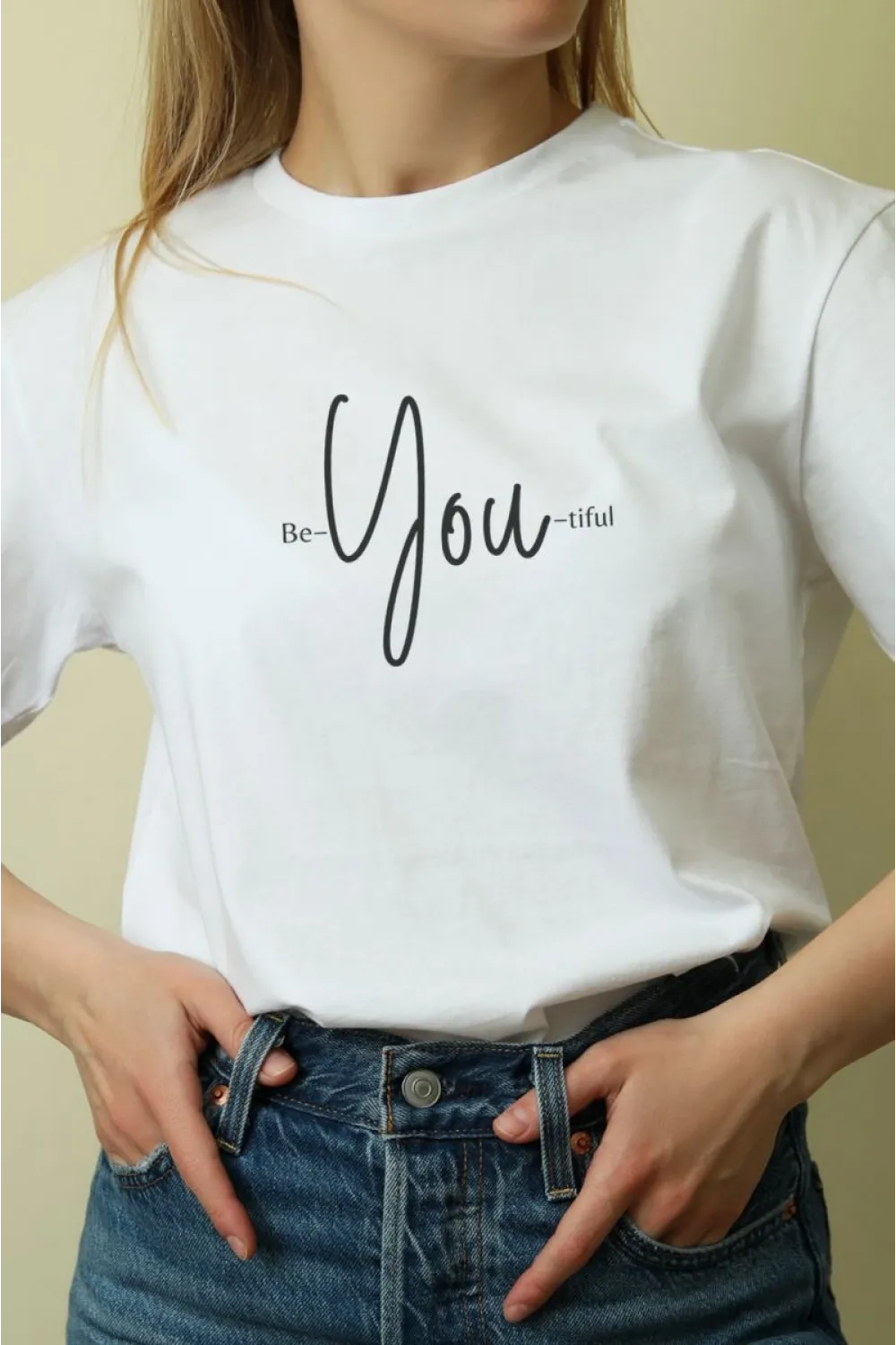 Unisex Oversize 24/1 Penye DTF Baskılı Tişört - DTF203