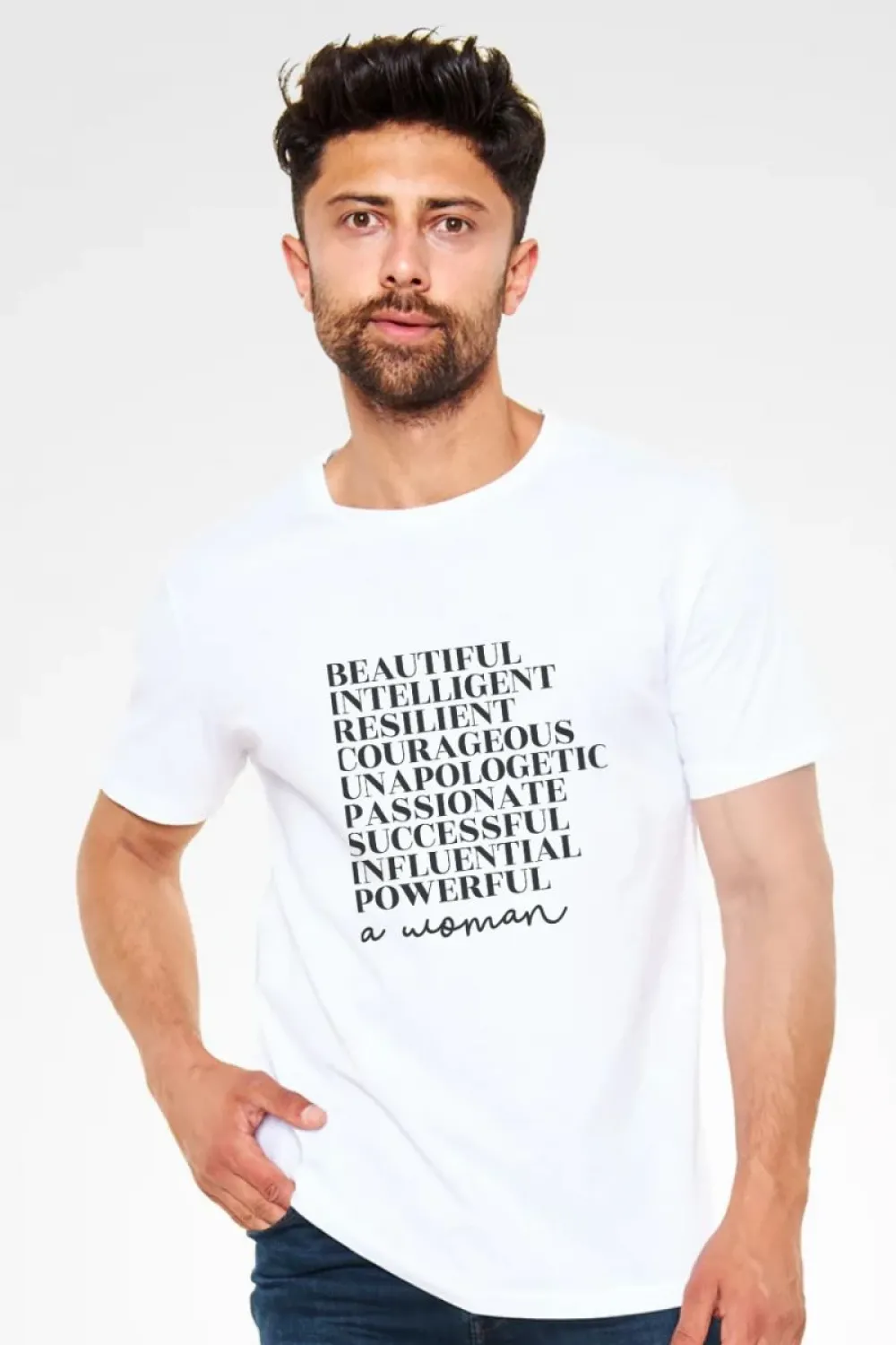 Unisex Oversize 24/1 Penye DTF Baskılı Tişört - DTF205
