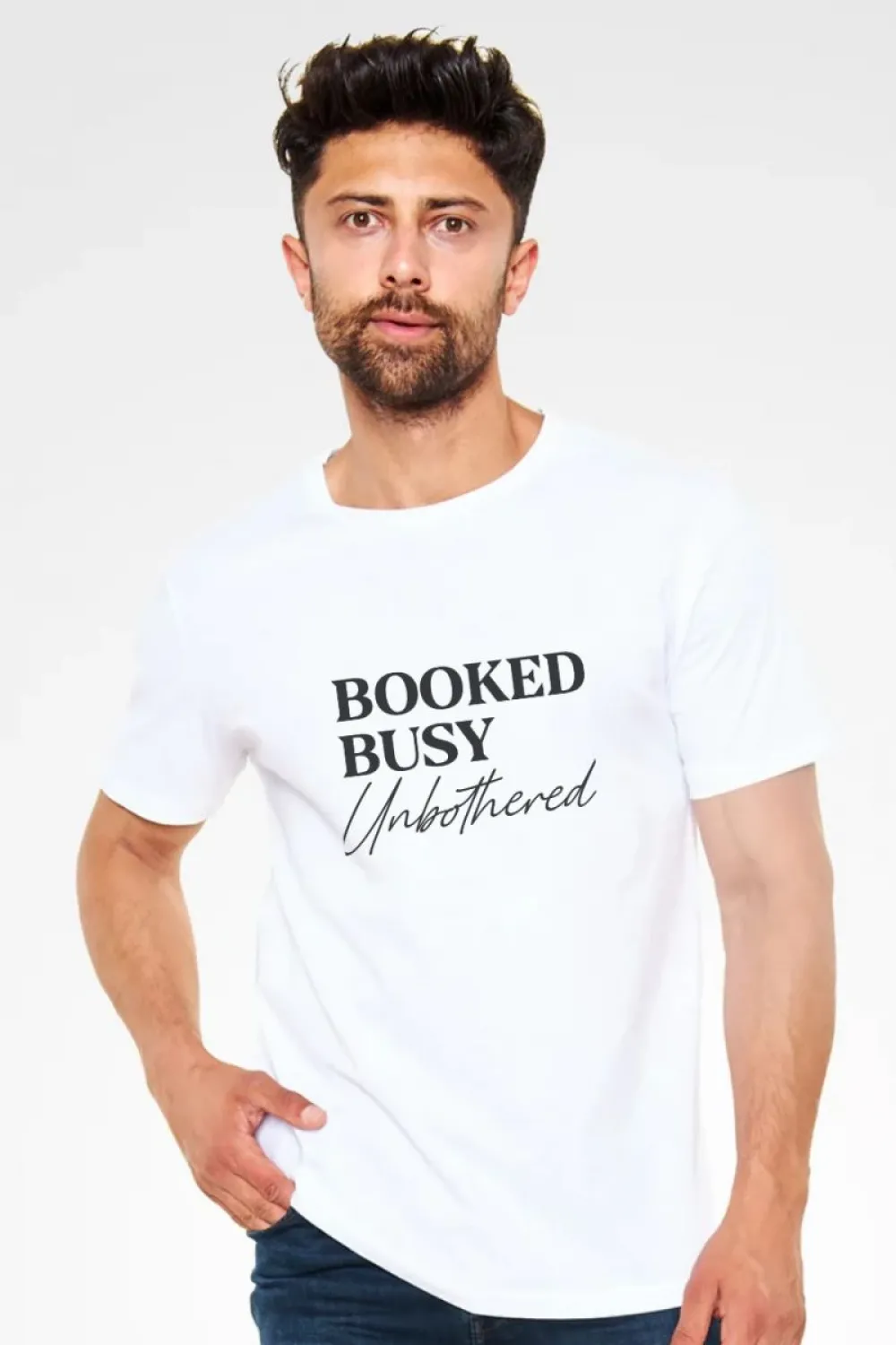 Unisex Oversize 24/1 Penye DTF Baskılı Tişört - DTF208