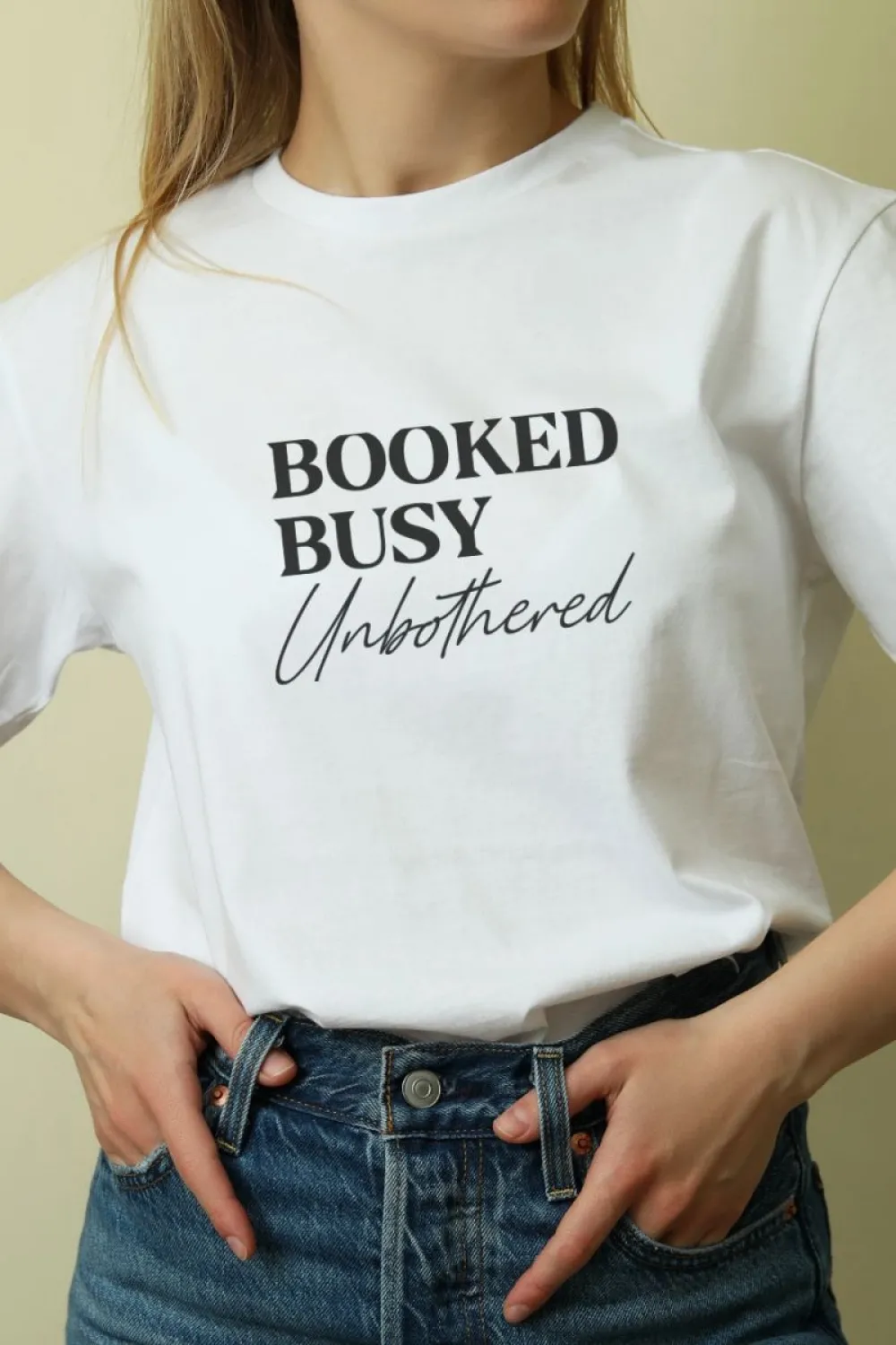 Unisex Oversize 24/1 Penye DTF Baskılı Tişört - DTF208