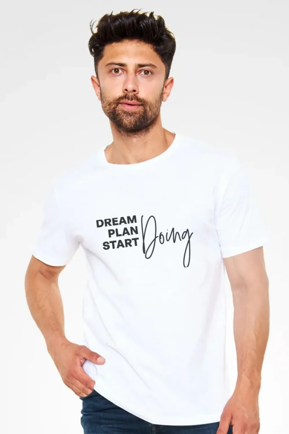Unisex Oversize 24/1 Penye DTF Baskılı Tişört - DTF226