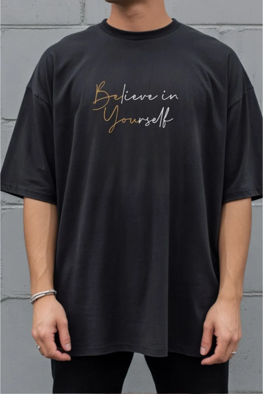Unisex Oversize 24/1 Penye DTF Baskılı Tişört - DTF279