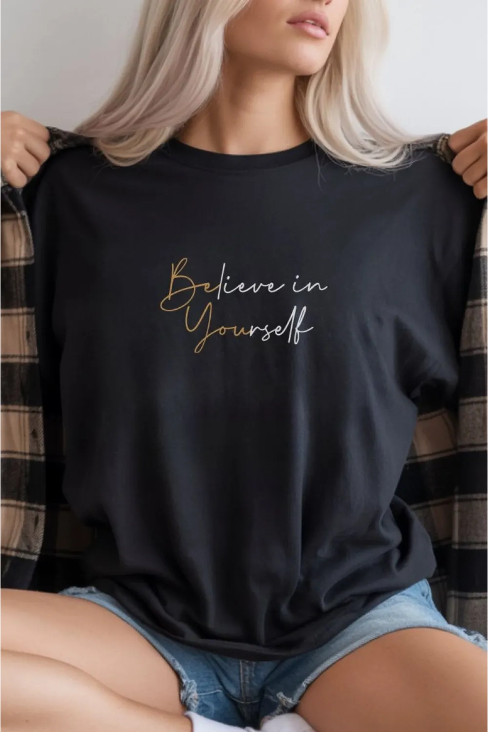 Unisex Oversize 24/1 Penye DTF Baskılı Tişört - DTF279
