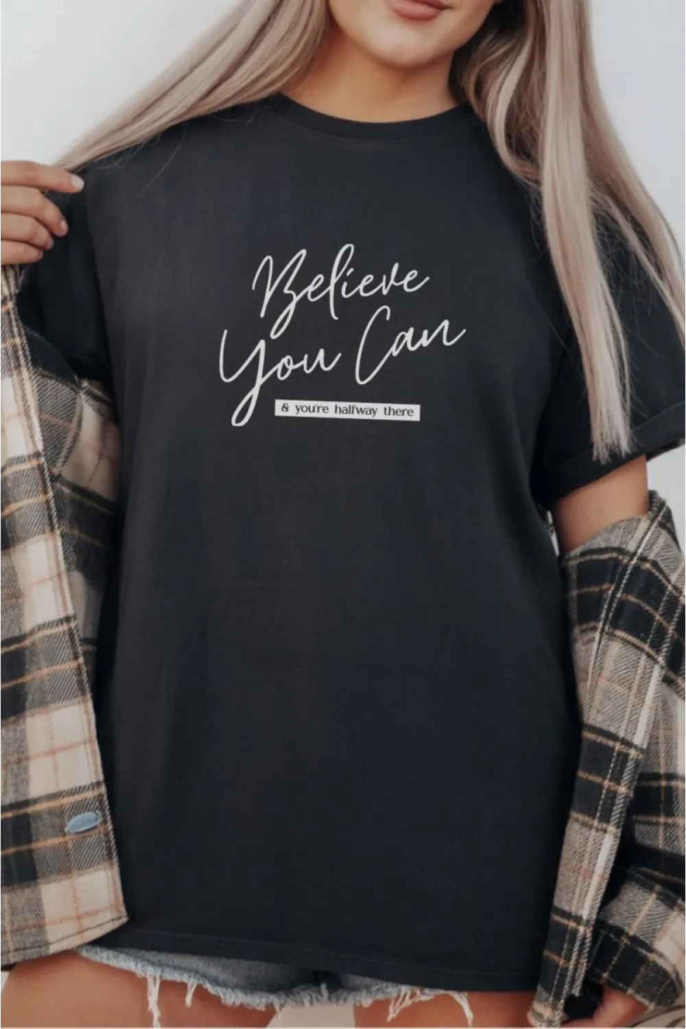 Unisex Oversize 24/1 Penye DTF Baskılı Tişört - DTF280