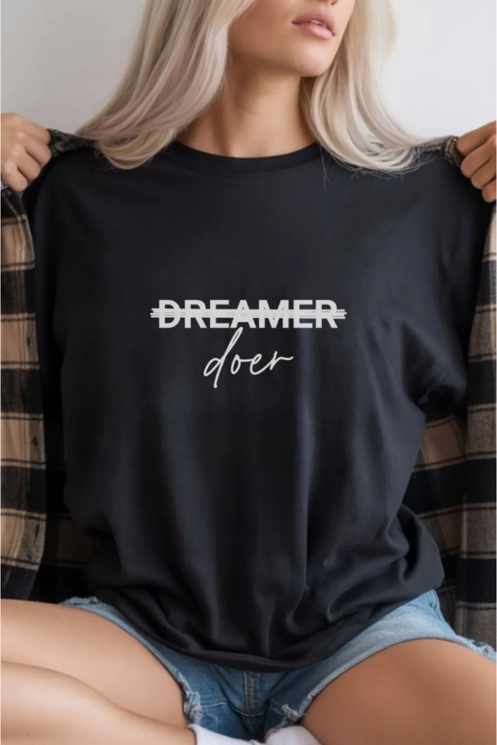 Unisex Oversize 24/1 Penye DTF Baskılı Tişört - DTF292
