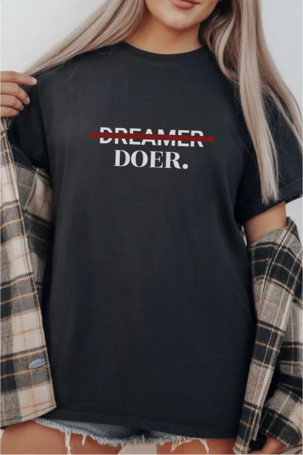Unisex Oversize 24/1 Penye DTF Baskılı Tişört - DTF293