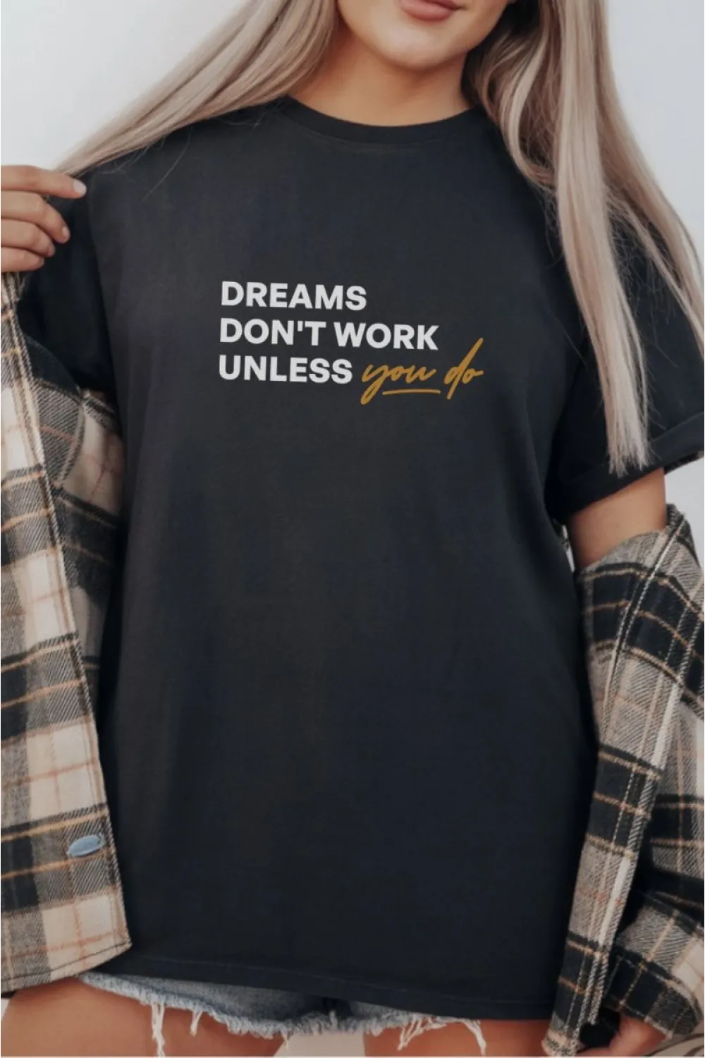 Unisex Oversize 24/1 Penye DTF Baskılı Tişört - DTF294