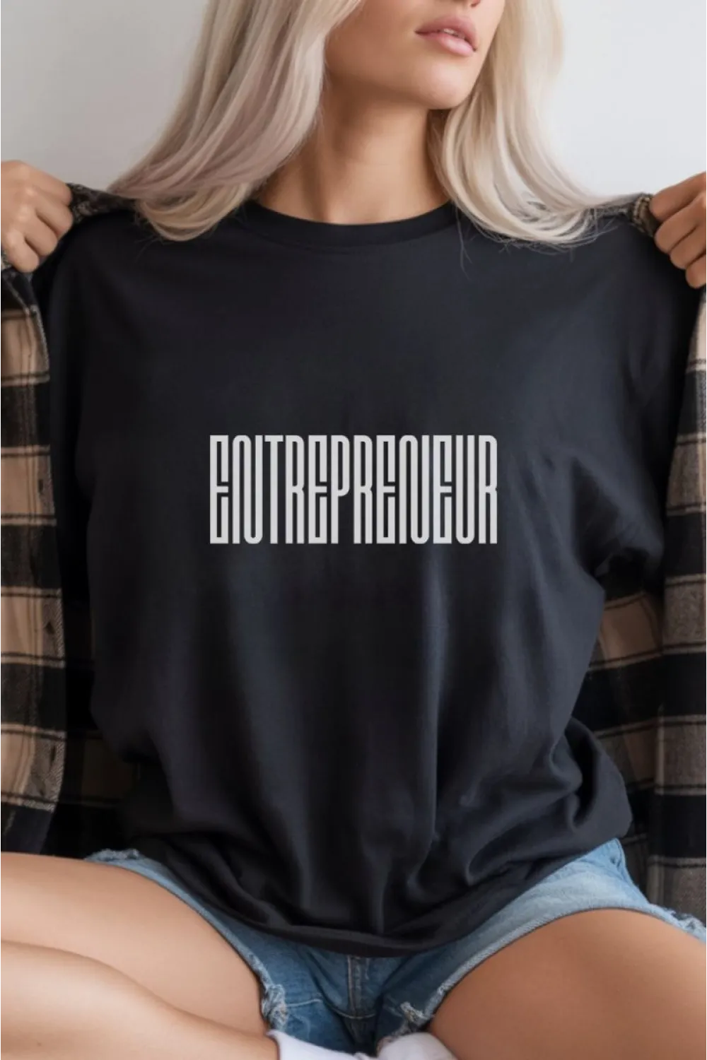 Unisex Oversize 24/1 Penye DTF Baskılı Tişört - DTF297