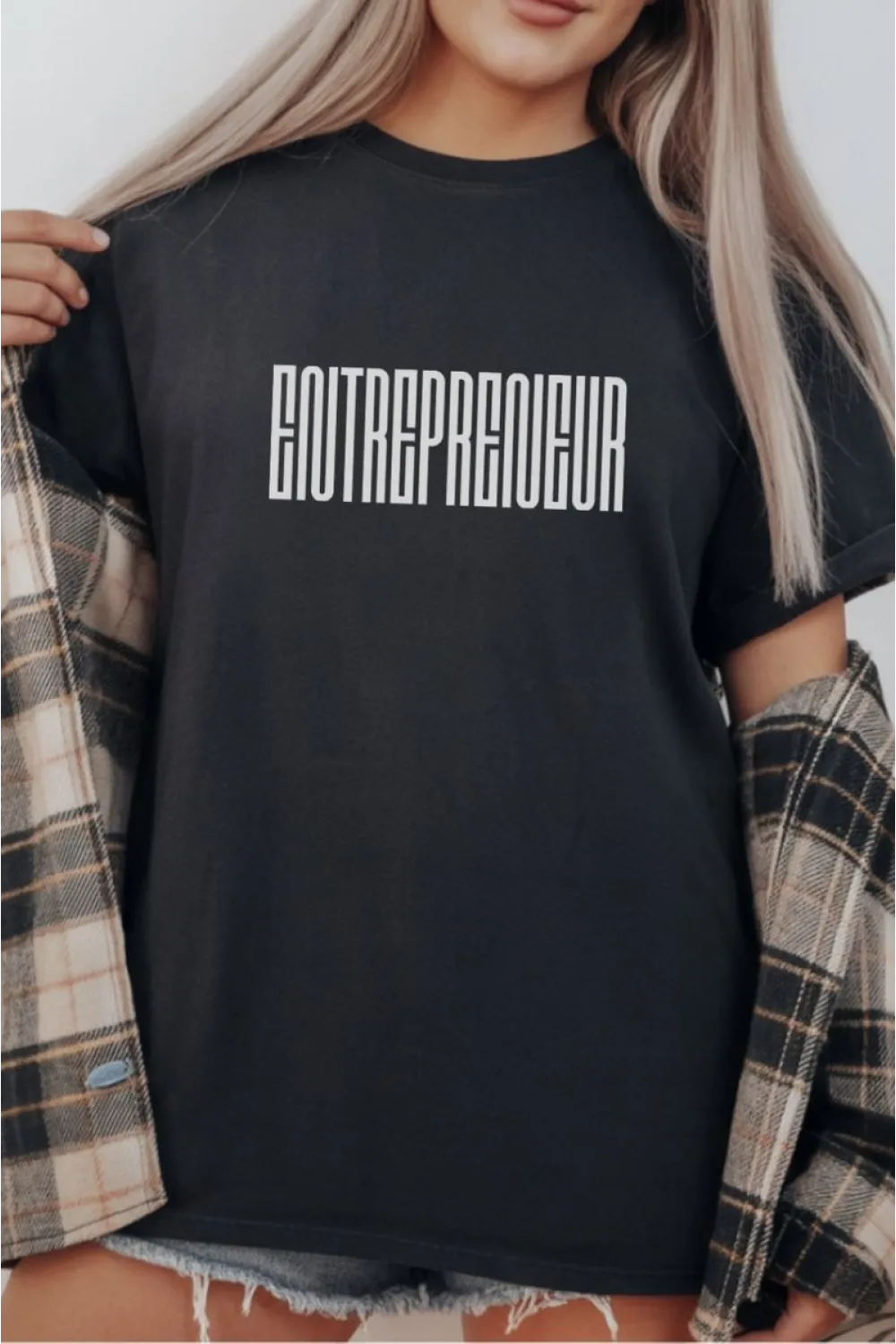 Unisex Oversize 24/1 Penye DTF Baskılı Tişört - DTF297