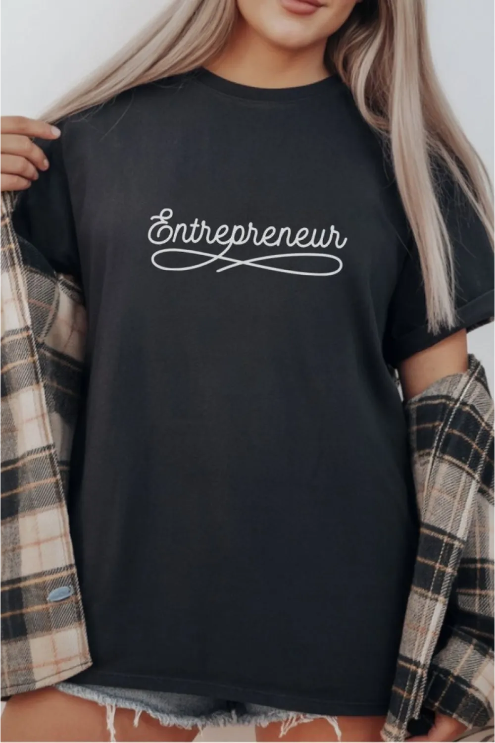 Unisex Oversize 24/1 Penye DTF Baskılı Tişört - DTF298