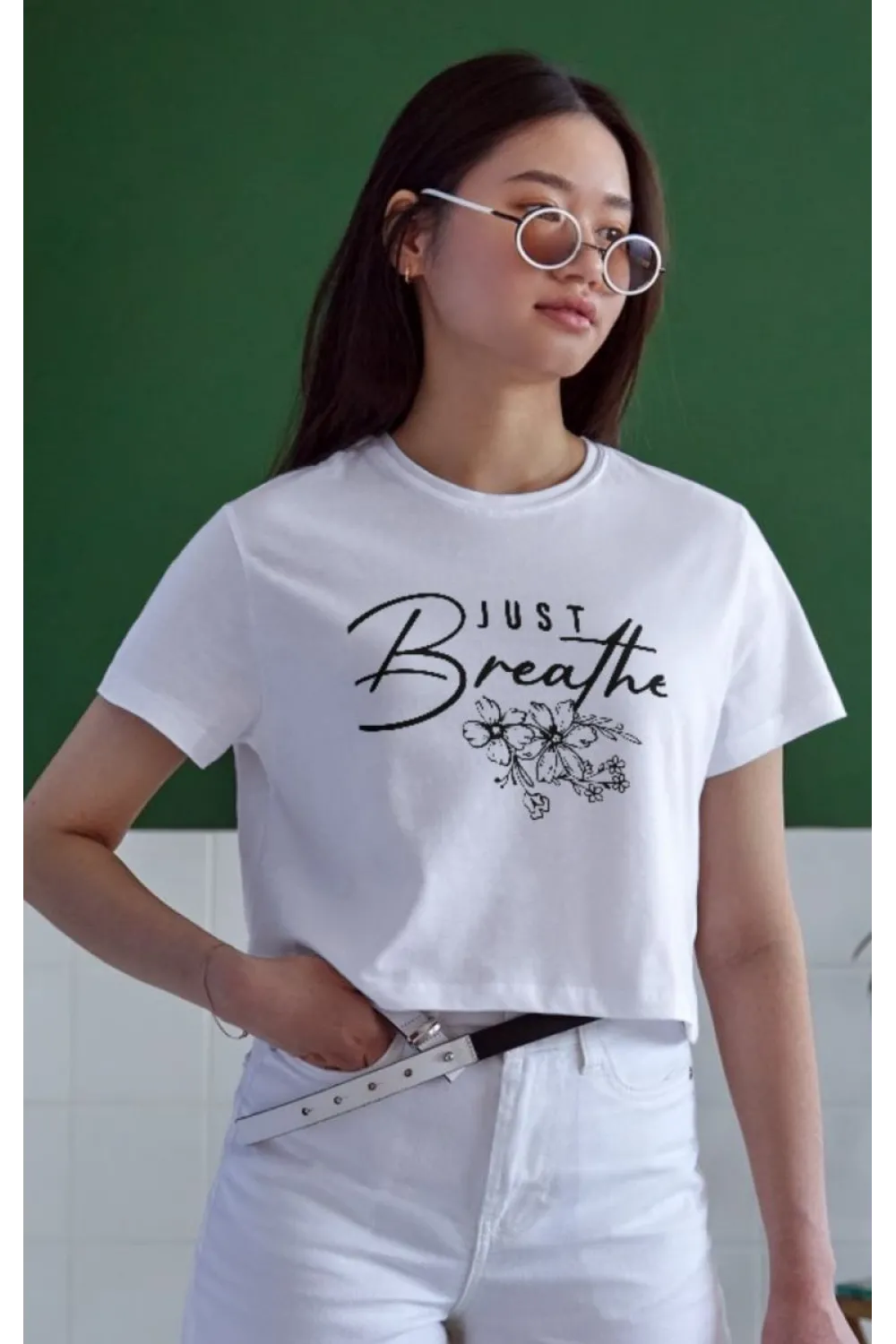 Unisex Oversize 24/1 Penye DTF Baskılı Tişört - DTF57
