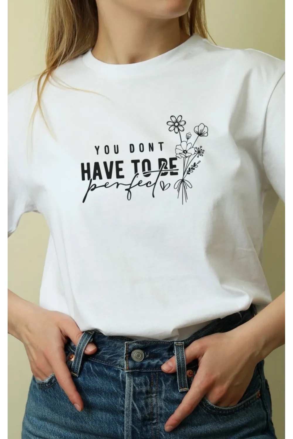 Unisex Oversize 24/1 Penye DTF Baskılı Tişört - DTF61