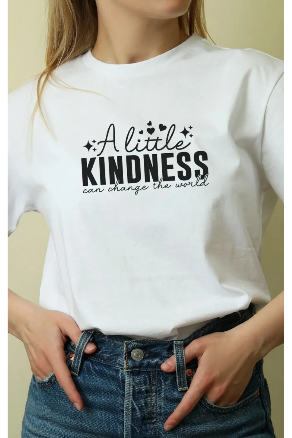 Unisex Oversize 24/1 Penye DTF Baskılı Tişört - DTF63