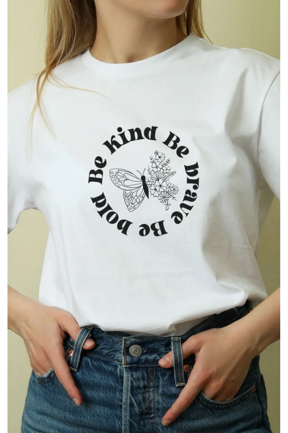 Unisex Oversize 24/1 Penye DTF Baskılı Tişört - DTF67