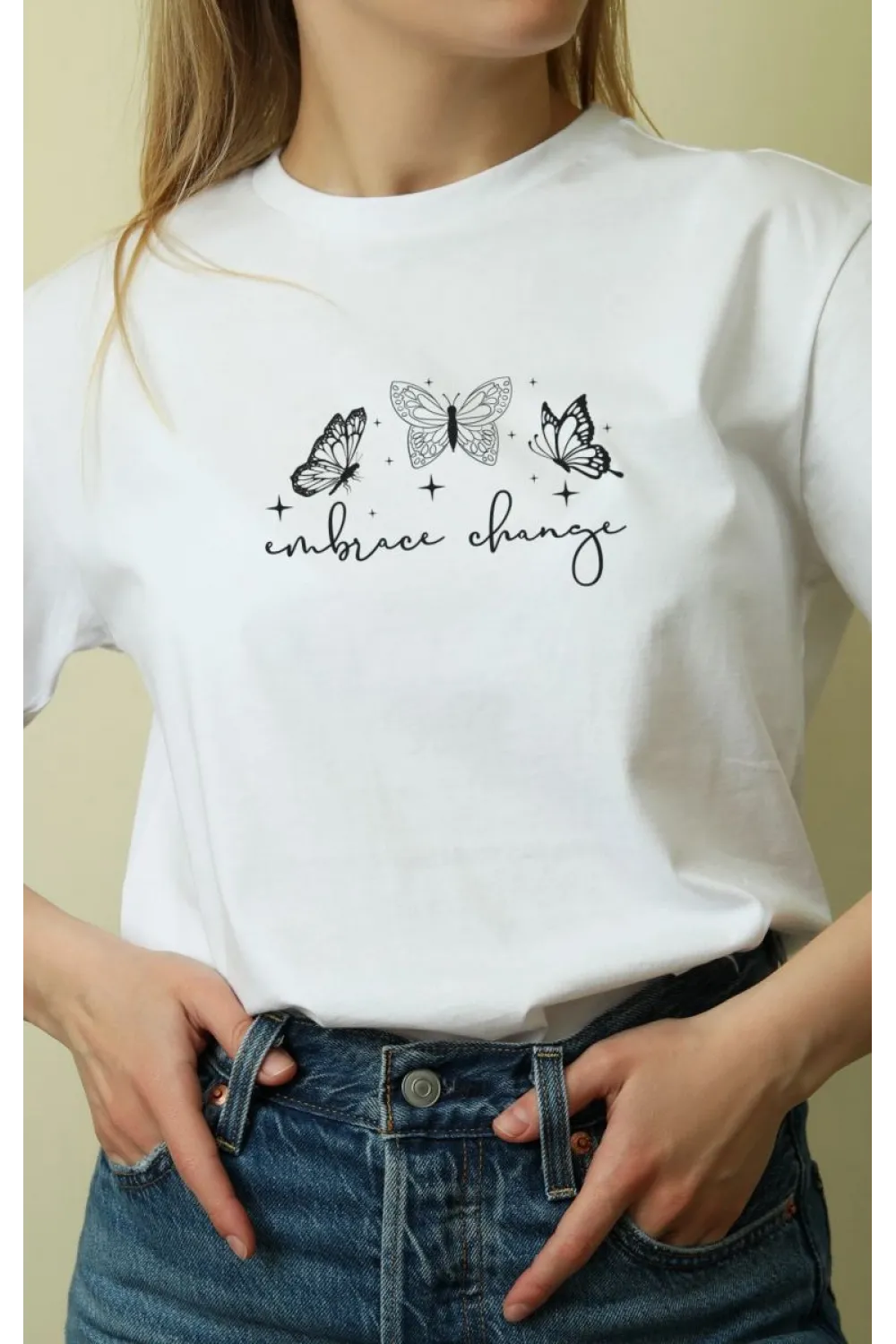Unisex Oversize 24/1 Penye DTF Baskılı Tişört - DTF68