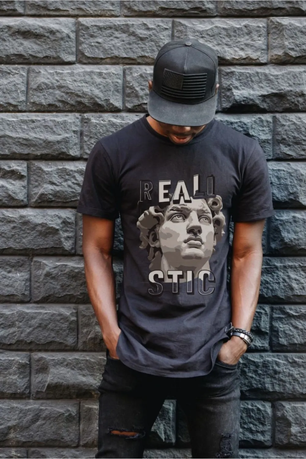 Unisex Oversize 24/1 Penye DTF Baskılı Tişört - DTF70