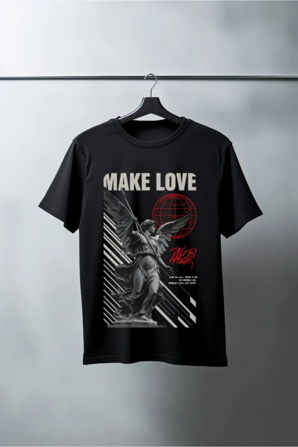 Unisex Oversize 24/1 Penye DTF Baskılı Tişört - DTF78