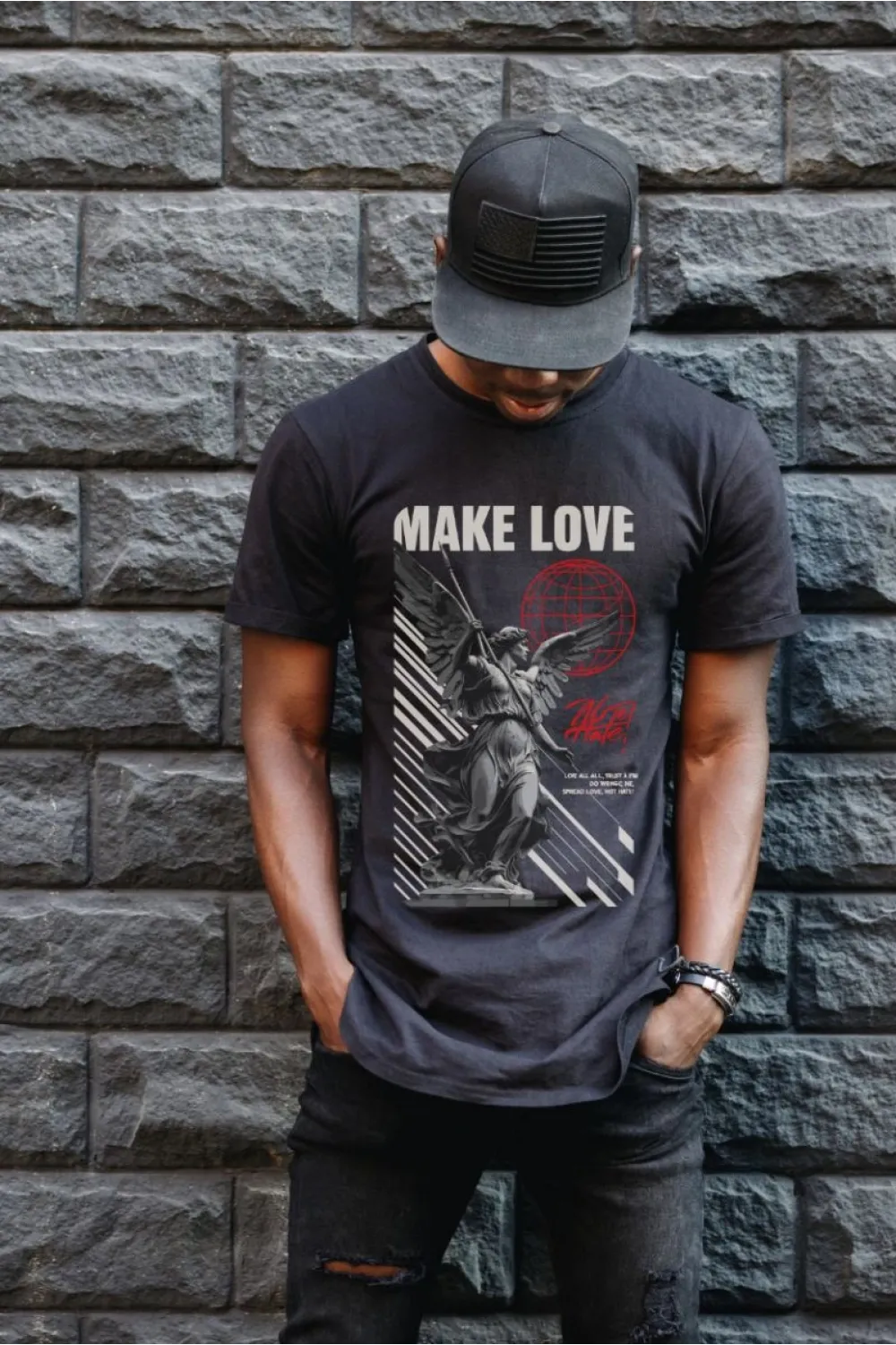 Unisex Oversize 24/1 Penye DTF Baskılı Tişört - DTF78