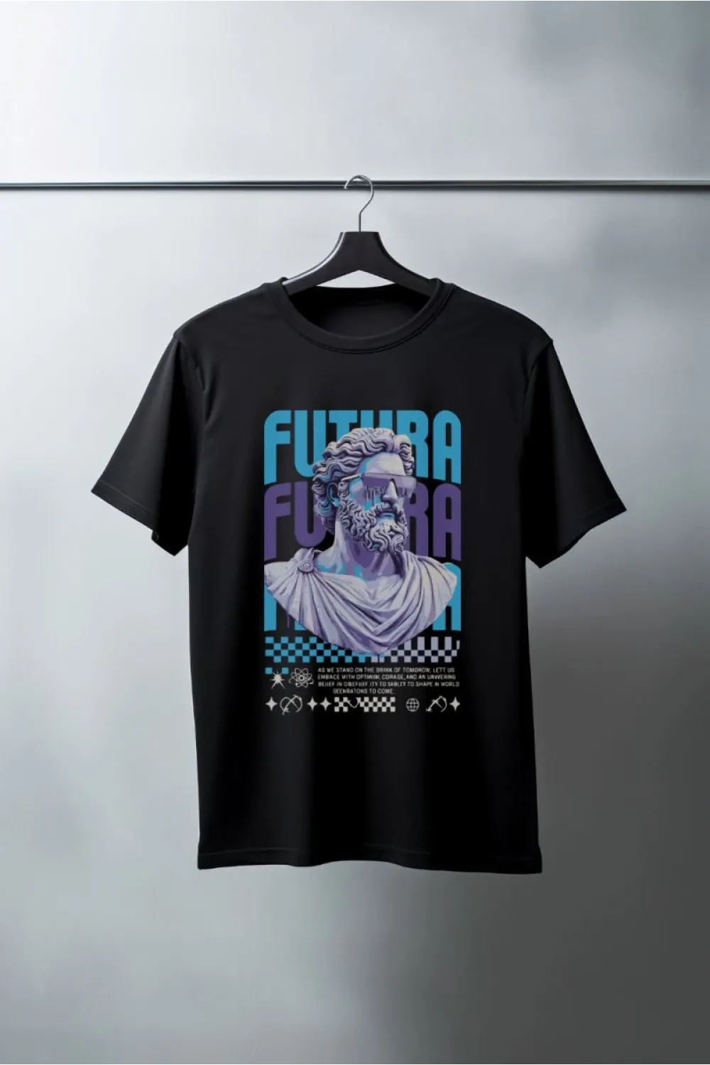 Unisex Oversize 24/1 Penye DTF Baskılı Tişört - DTF85