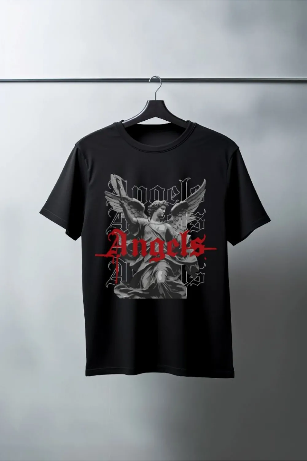 Unisex Oversize 24/1 Penye DTF Baskılı Tişört - DTF88