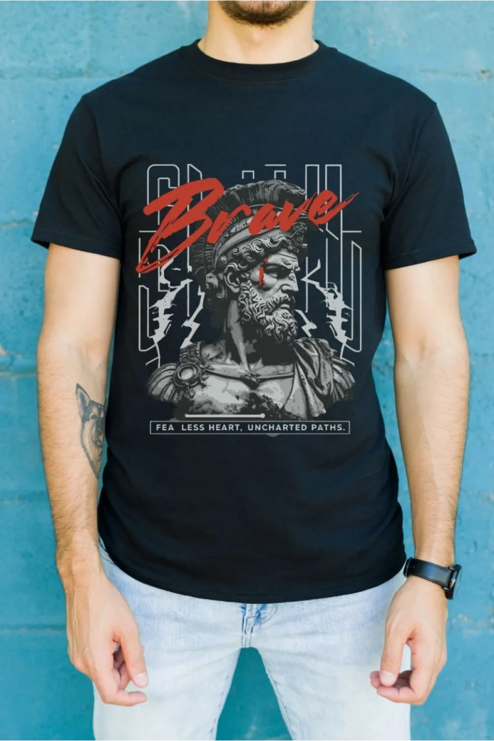 Unisex Oversize 24/1 Penye DTF Baskılı Tişört - DTF92