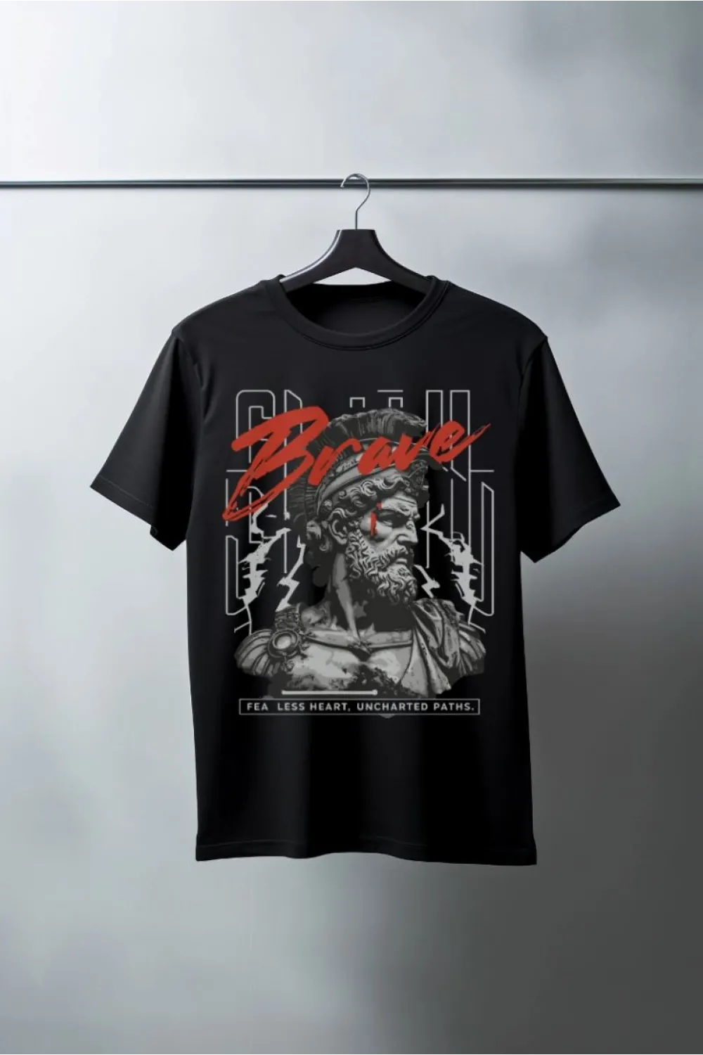 Unisex Oversize 24/1 Penye DTF Baskılı Tişört - DTF92