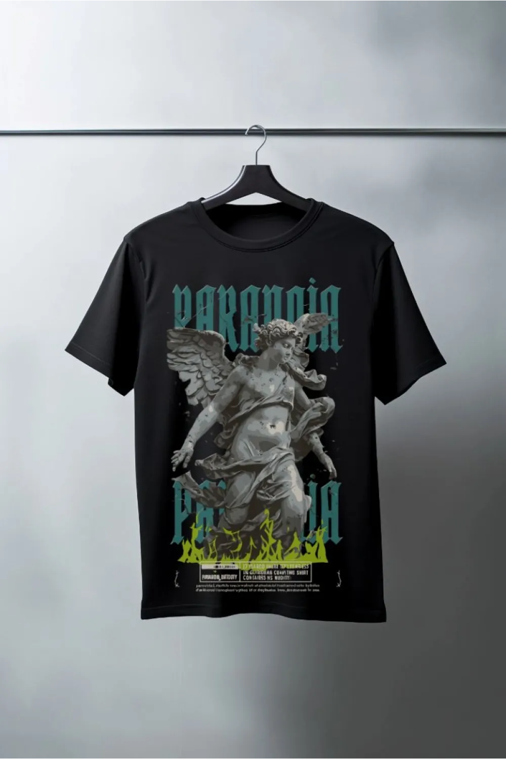 Unisex Oversize 24/1 Penye DTF Baskılı Tişört - DTF93