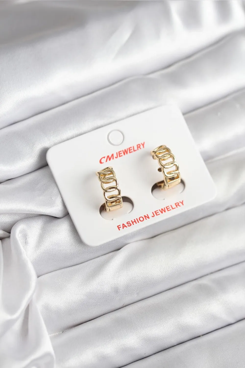 ietaks™ 14K Gold Renk Kaplama Samanyolu Model CM Kadın Küpe
