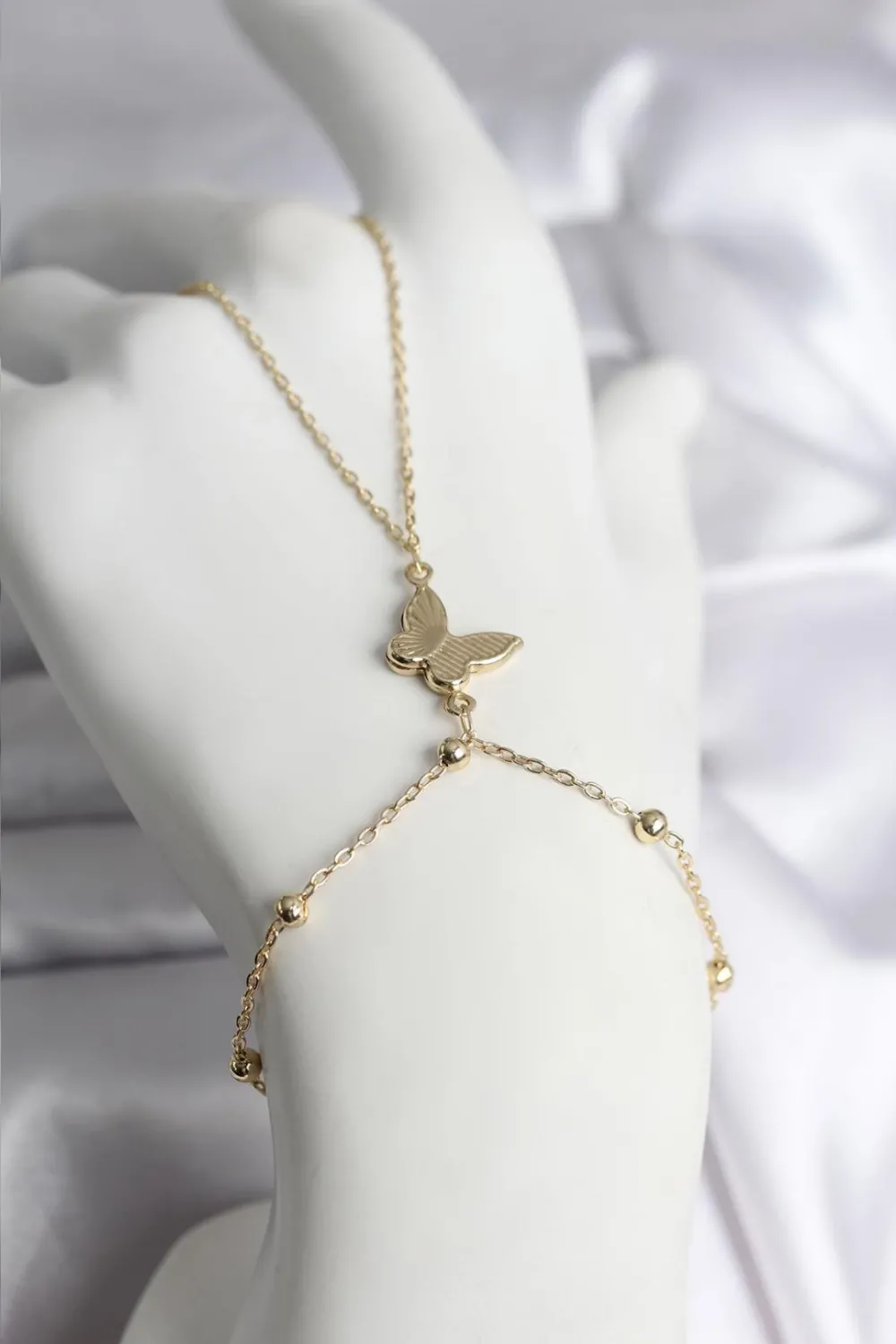 ietaks™ 316L Çelik Gold Renk Kelebek Model Kadın Şahmeran
