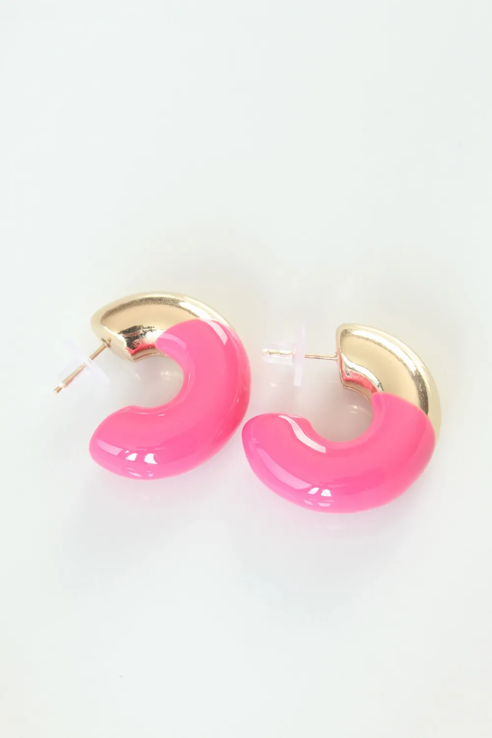 ietaks™ CCB Pembe Gold Çift Renk Küpe