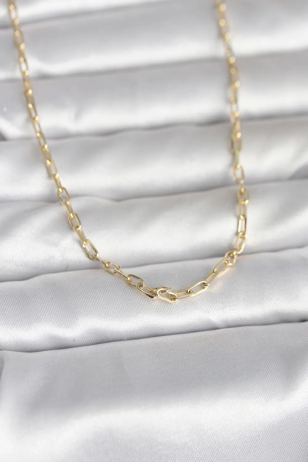 ietaks™ CM 14K Gold Renk Ataç Zincir Model 60 cm Kadın Kolye