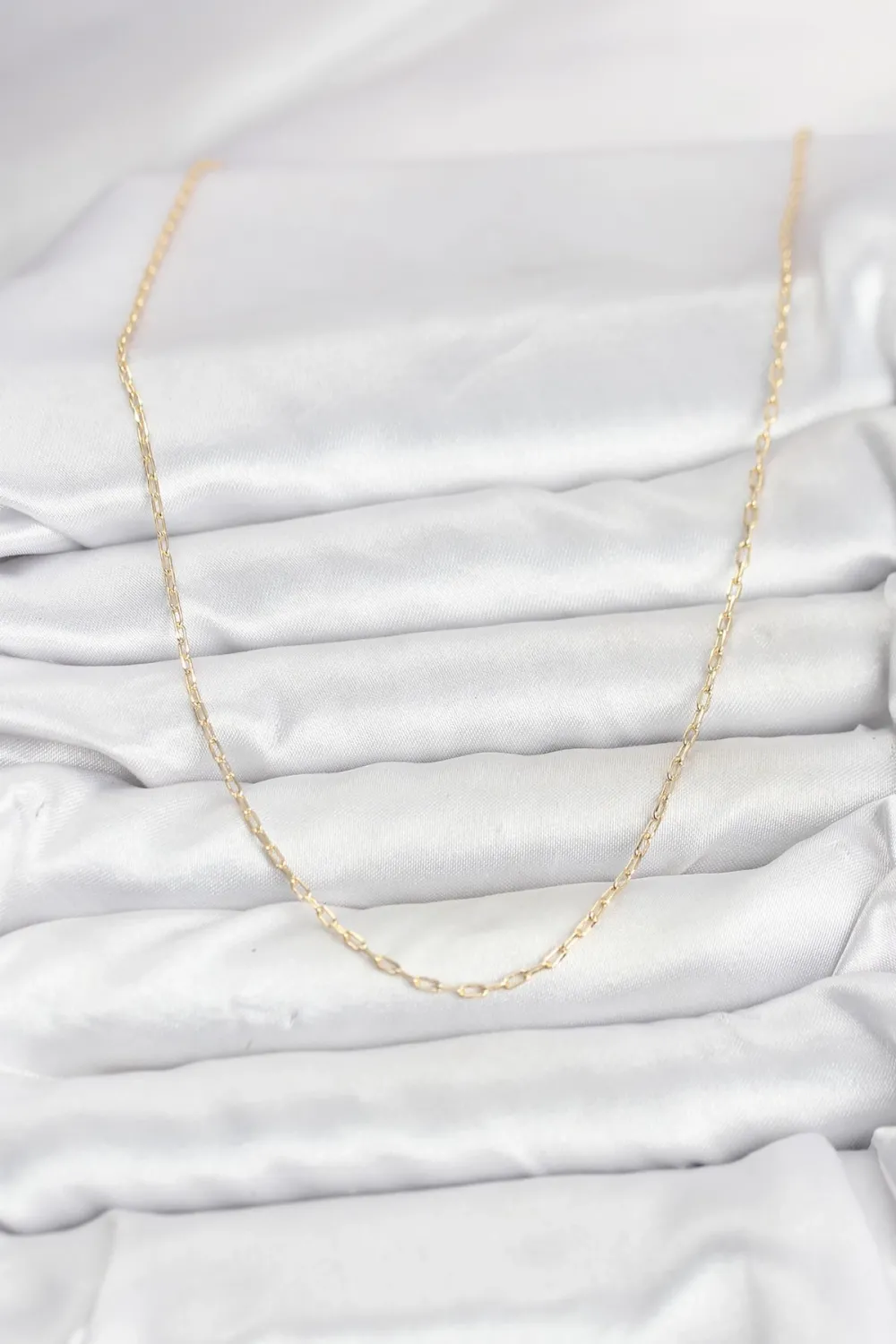 ietaks™ CM 14K Gold Renk Ataç Zincir Model 60 cm Kadın Kolye