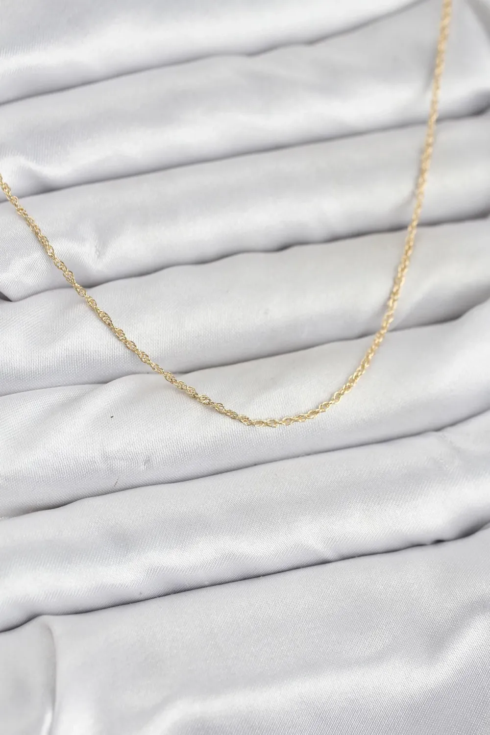 ietaks™ CM 14K Gold Renk Burgu Model 60 cm Kadın Kolye