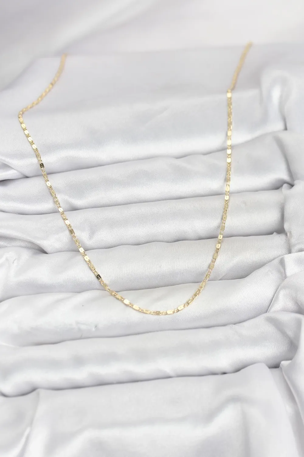 ietaks™ CM 14K Gold Renk Ezme Zincir Model 60 cm Kadın Kolye