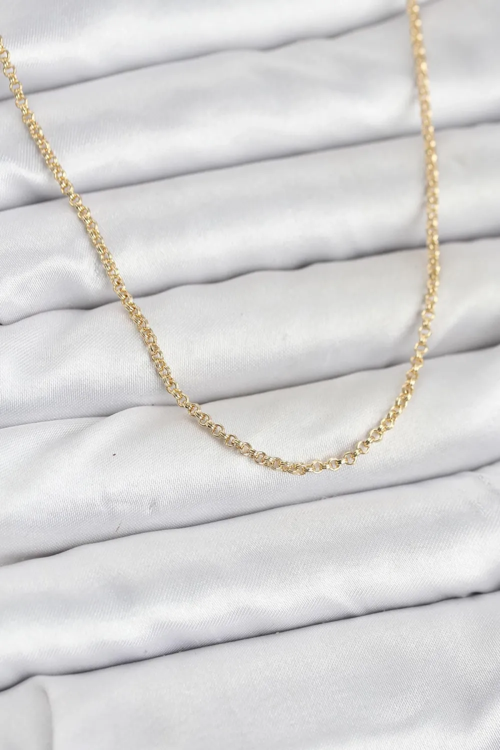 ietaks™ CM 14K Gold Renk Halka Model 60 cm Kadın Kolye