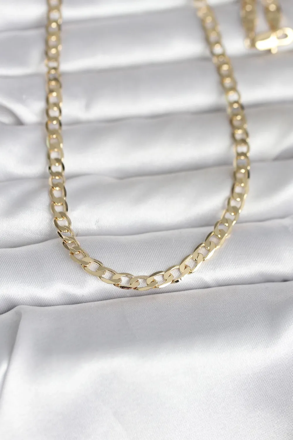 ietaks™ CM 14K Gold Renk Kalın Zincir Model 60 cm Kadın Kolye