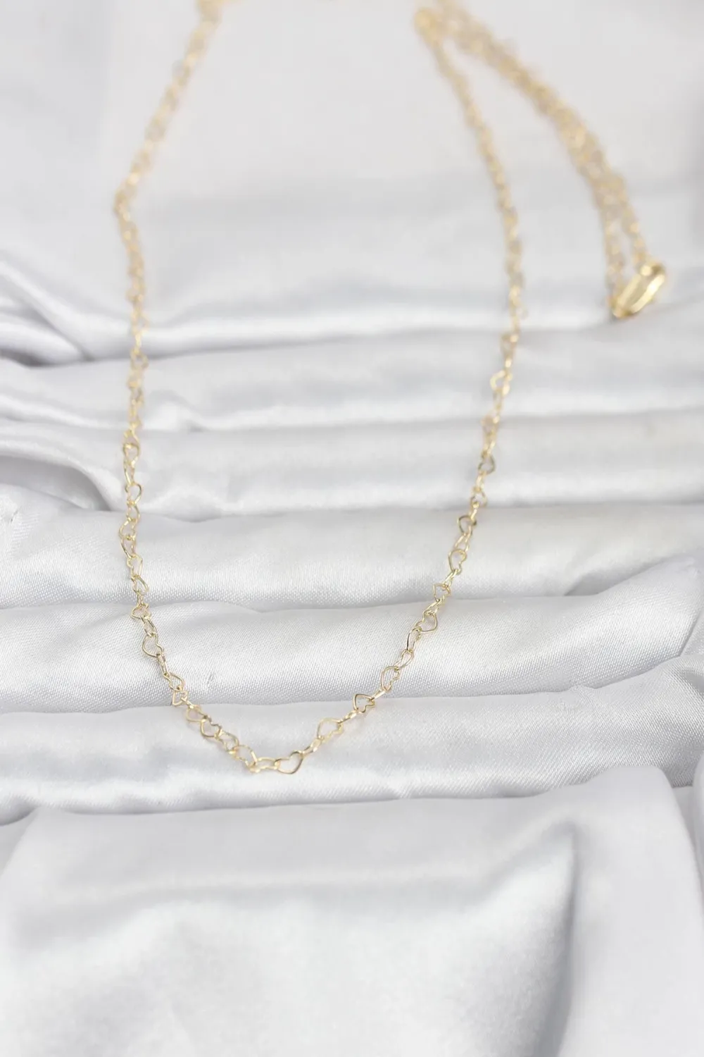 ietaks™ CM 14K Gold Renk Kalp Zincirli 60 cm Kadın Kolye