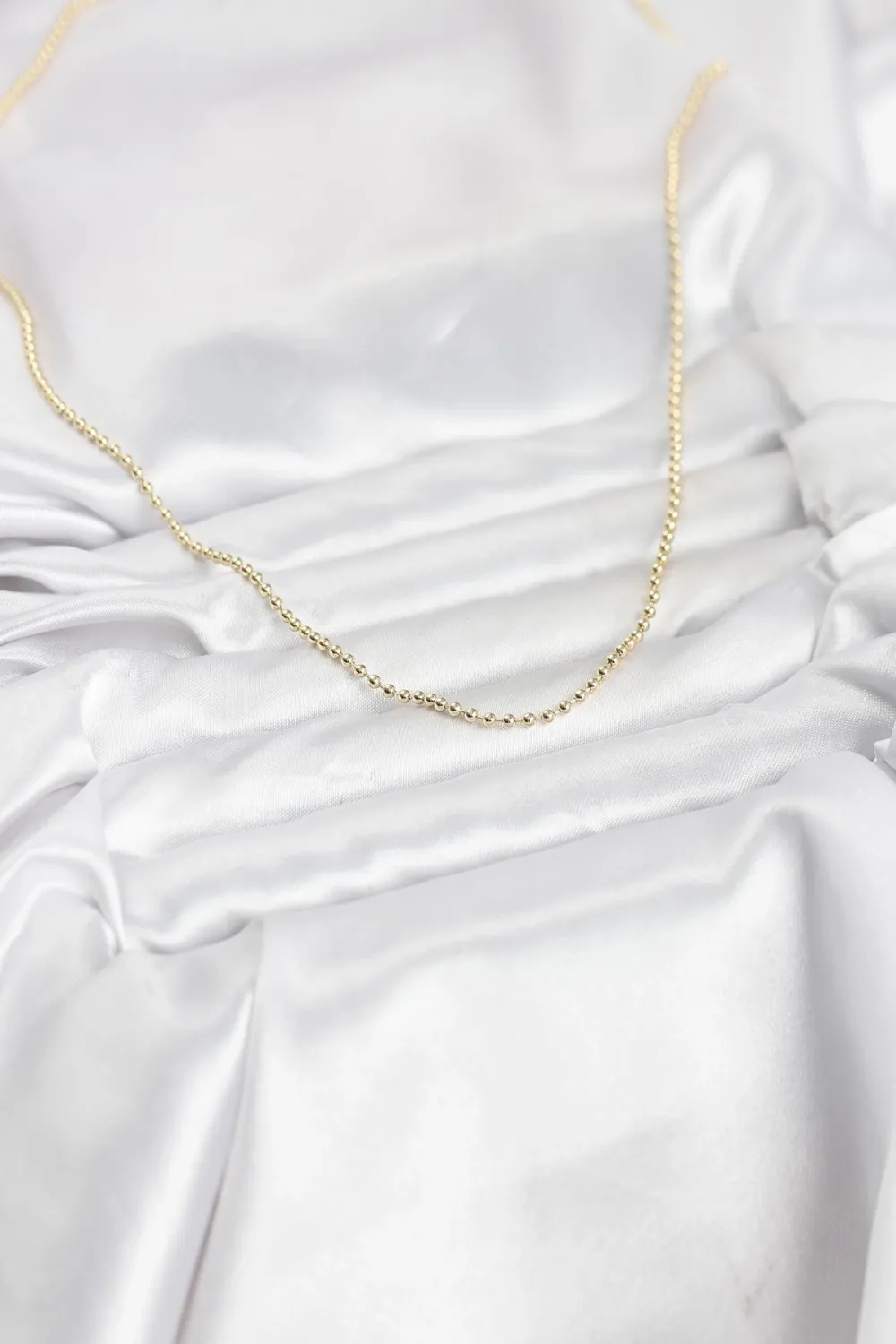 ietaks™ CM 14K Gold Renk Top Zincirli Model 60 cm Kadın Kolye