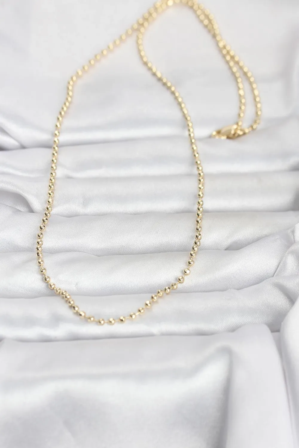 ietaks™ CM 14K Gold Renk Top Zincirli Model 60 cm Kadın Kolye