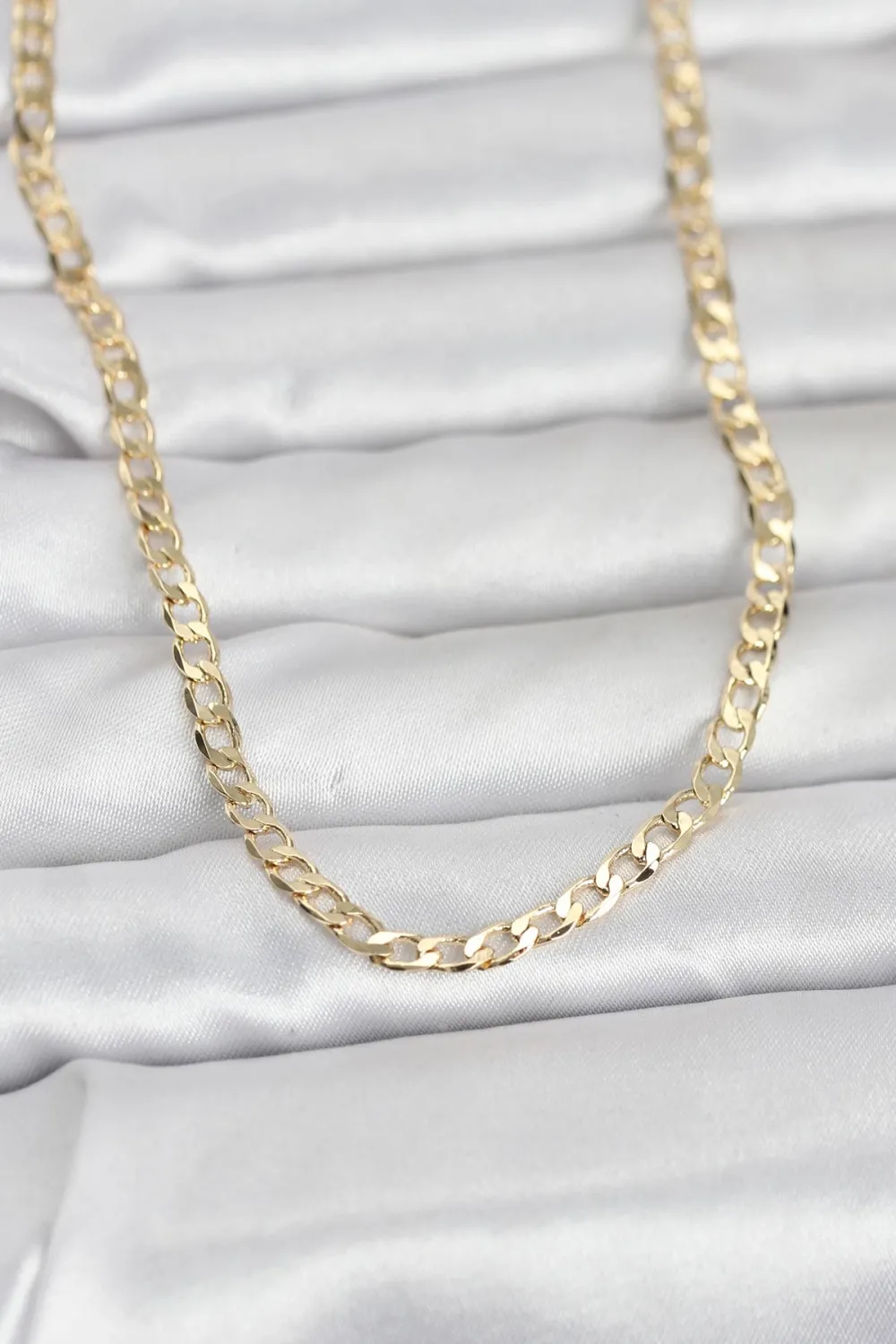 ietaks™ CM 14K Gold Renk Zincir Model 60 cm Kadın Kolye