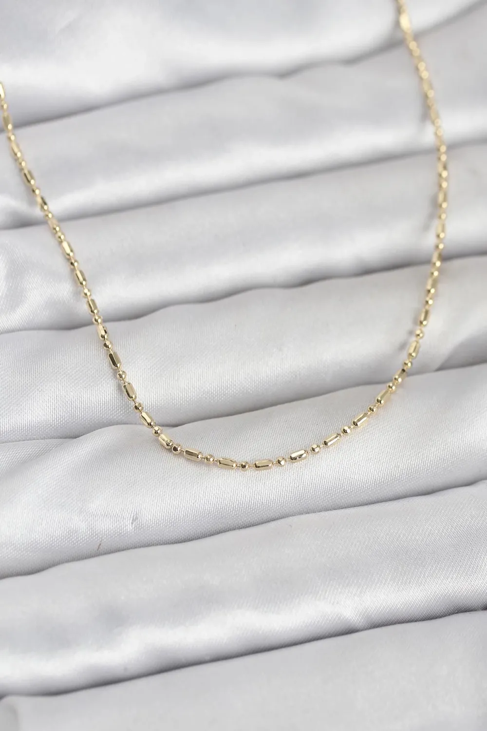 ietaks™ CM 14K Gold Renk Zincirli 60 cm Kadın Kolye