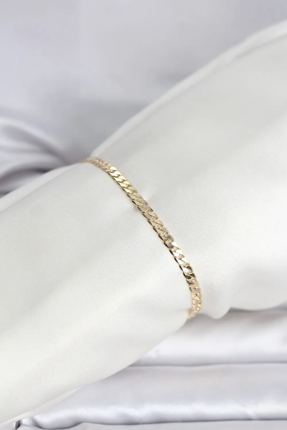 ietaks™ CM 14K Gold Renk Zincirli Model Kadın Bileklik