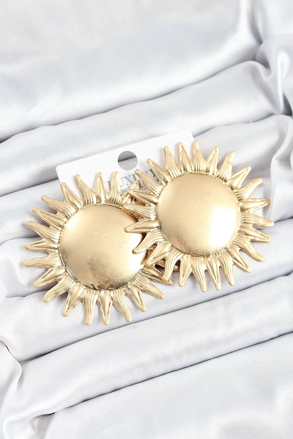 ietaks™ Pirinç Güneş Model Gold Renk Kadın Küpe