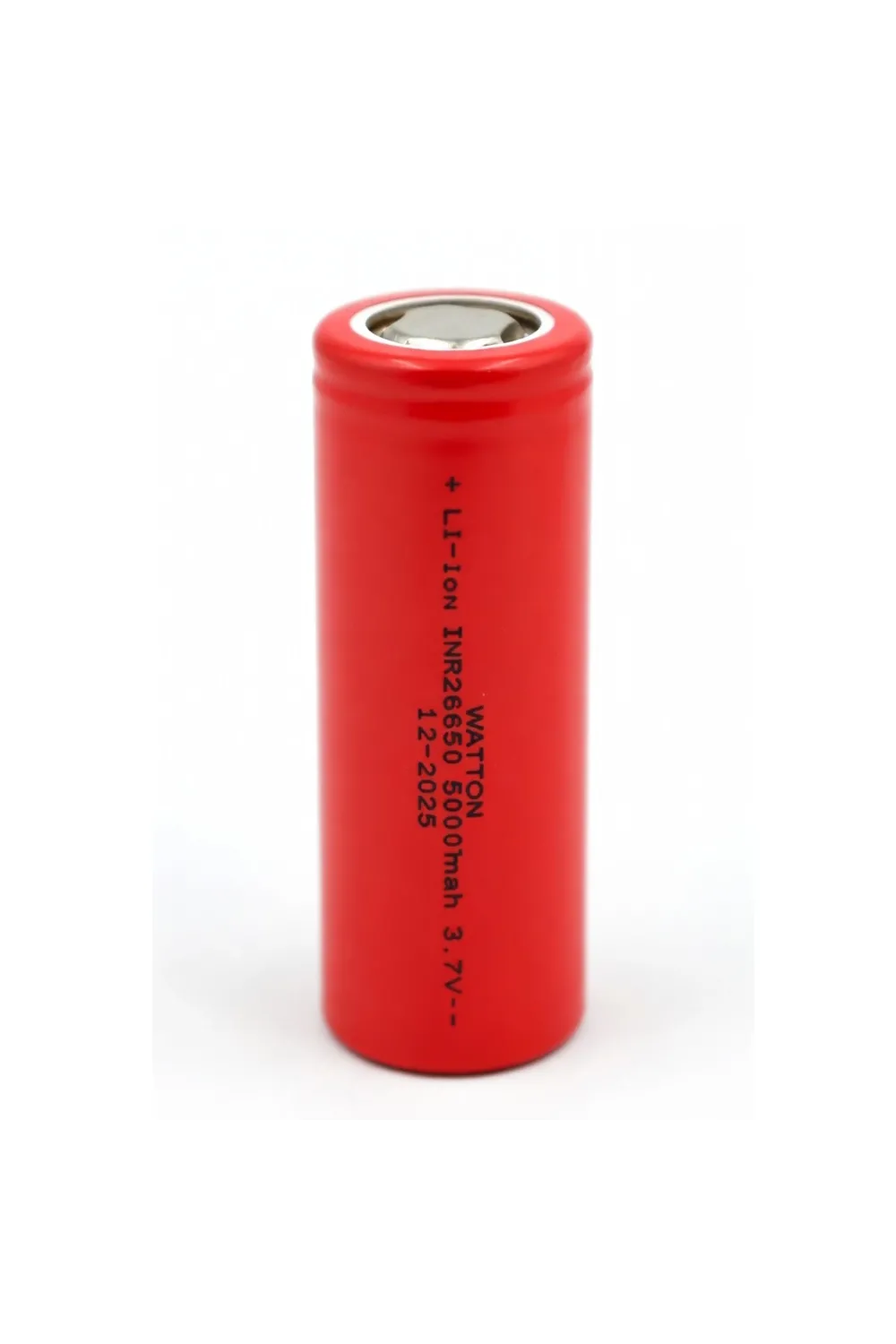 INR 26650 5000mAh 3.7V Li-ion Şarj Edilebilir Pil - Kırmızı