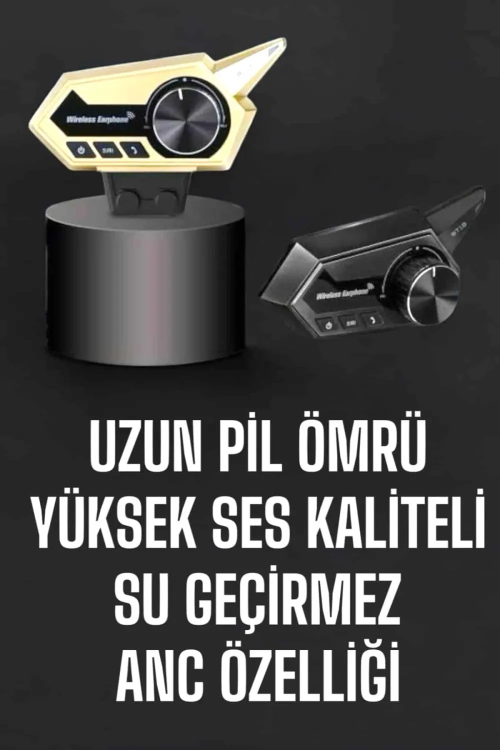 Intercom Kask Kulaklığı Anc Özelliği Yüksek Ses Kaliteli Bluetooth Kulaklık